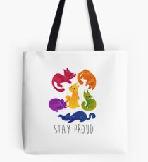 LGBT + PRIDE CATS Tote Bag