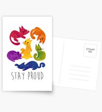 LGBT+ PRIDE CATS Postkarten
