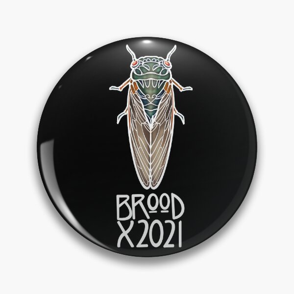 Item preview, Art Nouveau Cicada White Outline Brood X 2021 designed and sold by RJKpoyp.