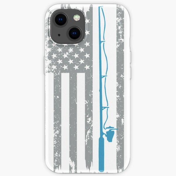 American Flag Fishing Shirt Vintage Fishing  iPhone Soft Case