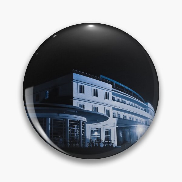 Item preview, Art Deco Hotel at Night in Blue designed and sold by beanphoto.