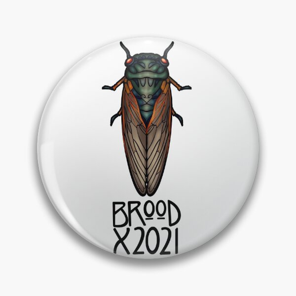 Item preview, Art Nouveau Cicada Black Outline Brood X 2021 designed and sold by RJKpoyp.