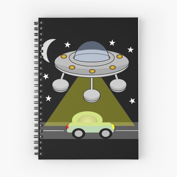 Item preview, UFO With Green Car designed and sold by JaynasDesigns.