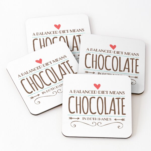 Item preview, A Balanced Diet Means Chocolate In Both Hands designed and sold by suver.