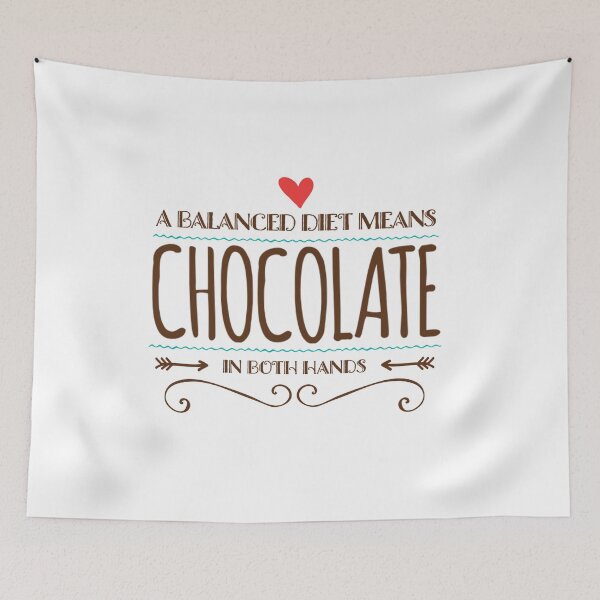 Item preview, A Balanced Diet Means Chocolate In Both Hands designed and sold by suver.