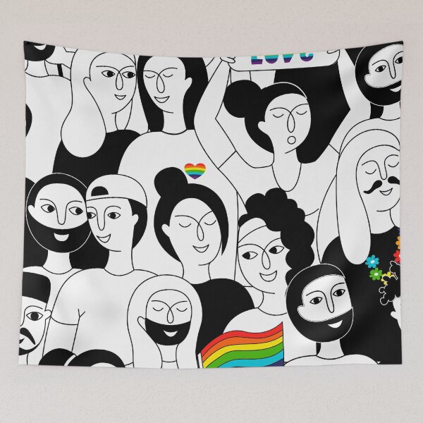 Item preview, LGBTQ+ Pride Illustration  designed and sold by SurbDesigns.