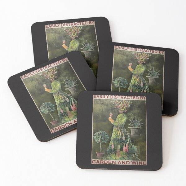 Item preview, Póster Fácilmente distraído por el jardín y el vino designed and sold by ImmeFRoijen.