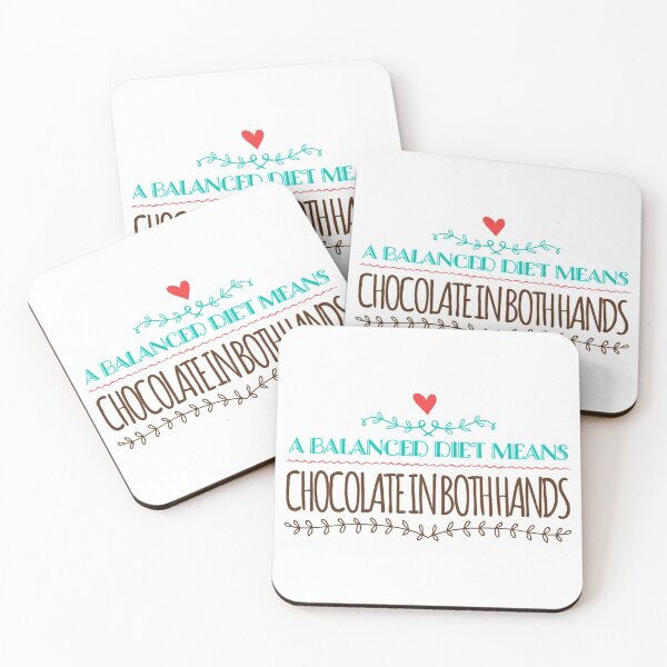 Item preview, A Balanced Diet Means Chocolate In Both Hands designed and sold by suver.