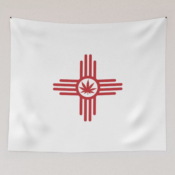 Item preview, New Mexico Legalized Marijuana Flag designed and sold by ArtofDissent.