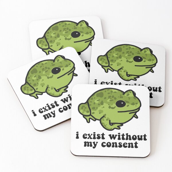 Item preview, I Exist Without My Consent Frog designed and sold by melouker.