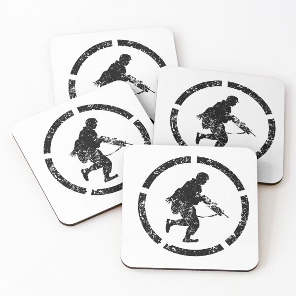 Item preview, American Army Soldier Running Military Design (black) designed and sold by Impi Workshop.