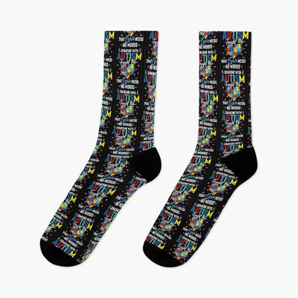 Item preview, Someone with Autism Taught Me Love Needs No Words designed and sold by Charles Brian.