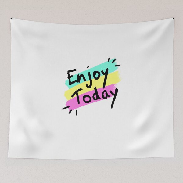 Item preview, Enjoy today simple graphics print designed and sold by Peace-of-mind.