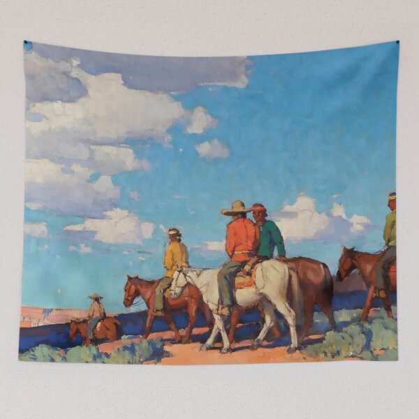 Item preview, “Navajo Riders” Western Art by Edgar Payne designed and sold by PatricianneK.