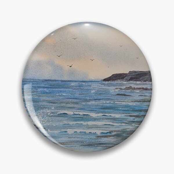 Item preview, Beach on a cloudy day designed and sold by burklundl.