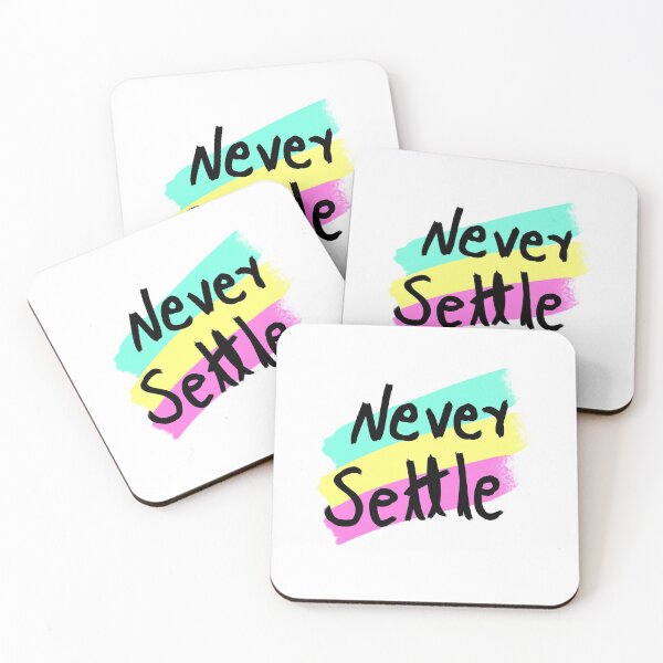 Item preview, Never settle simple graphics print designed and sold by PLANT LOVER'S PARADISE.
