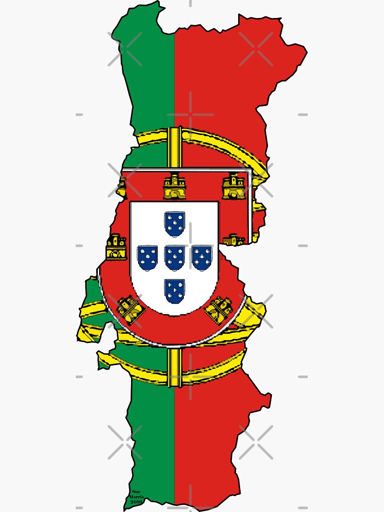 Sticker Portugal map