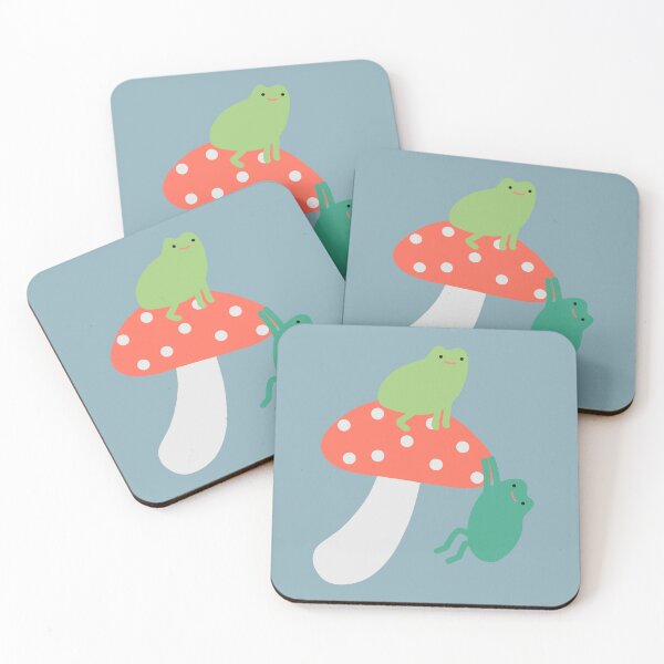 Item preview, Two frogs and a mushroom designed and sold by naanlin.