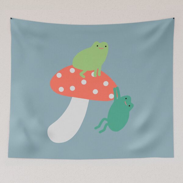 Item preview, Two frogs and a mushroom designed and sold by naanlin.