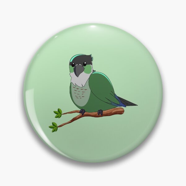 Item preview, Jaiden animations green cute bird on a leaf, parrot watching you funny  designed and sold by SGS-.