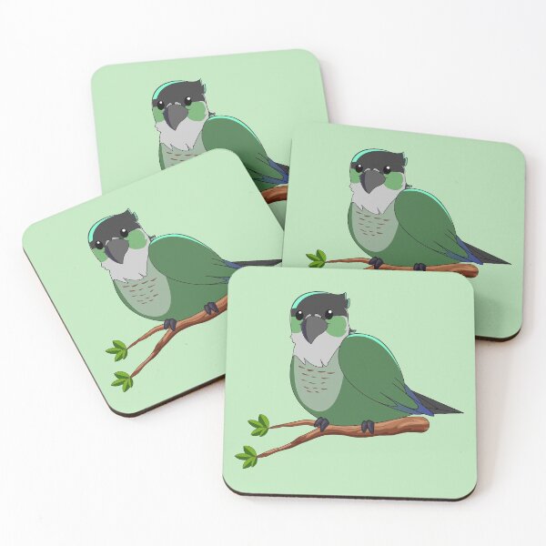 Item preview, Jaiden animations green cute bird on a leaf, parrot watching you funny  designed and sold by SGS-.