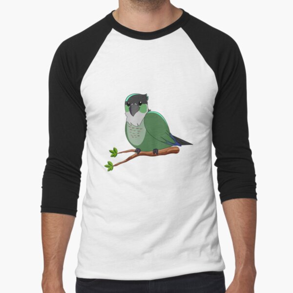 Jaiden animations green cute bird on a leaf, parrot watching you funny   Greeting Card for Sale by SGS