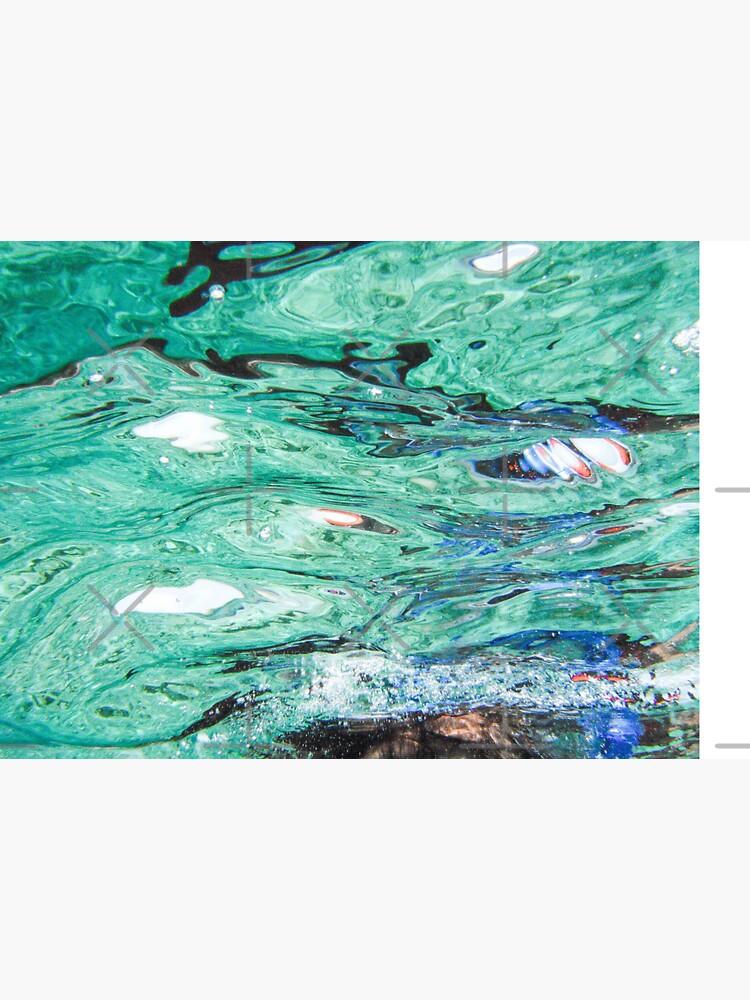 Teal, Green and Blue Ocean Waves by AlexandraStr