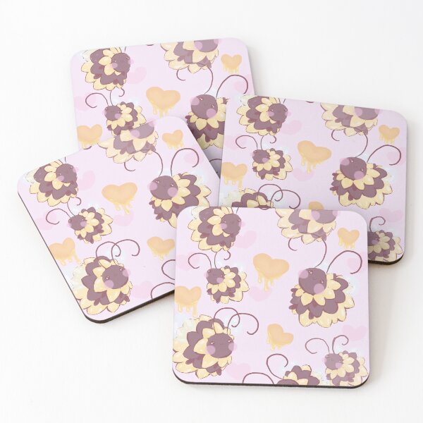 Item preview, bees and honey hearts designed and sold by DollyDesigns.