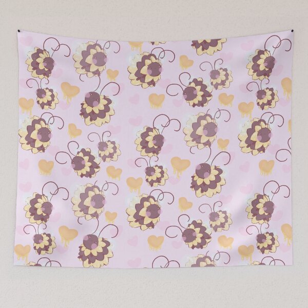 Item preview, bees and honey hearts designed and sold by DollyDesigns.