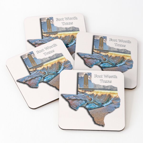 Item preview, Fort Worth Texas - Texas Shape Filled images of Fort Worth designed and sold by Warren Paul Harris.