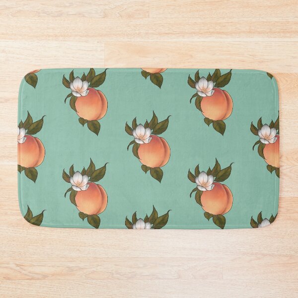 Item preview, Botanical peach and blossom designed and sold by Bekka Luna.