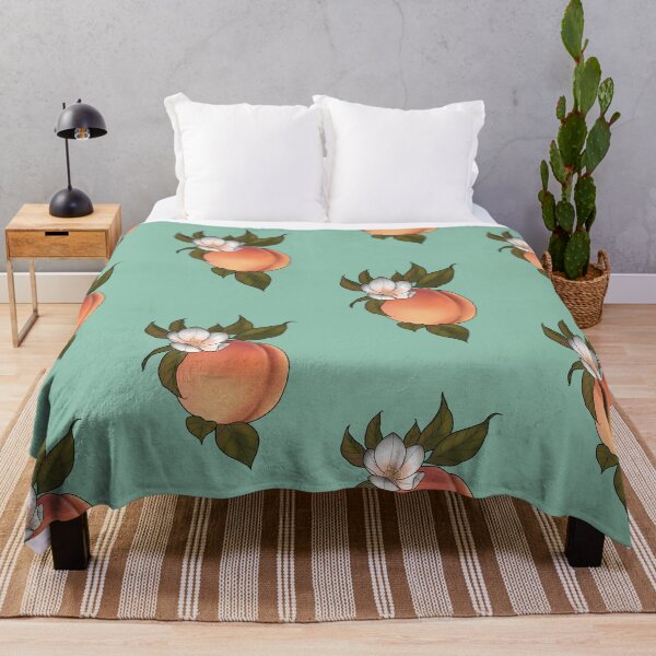 Item preview, Botanical peach and blossom designed and sold by Bekka Luna.