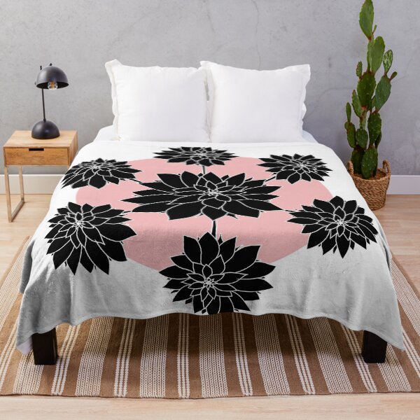 Item preview, Black and Pink Dahlias designed and sold by Lilbel.
