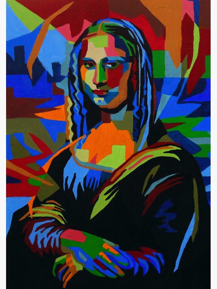 “Abstract Mona Lisa” Spiral Notebook for Sale by dallastxart | Redbubble