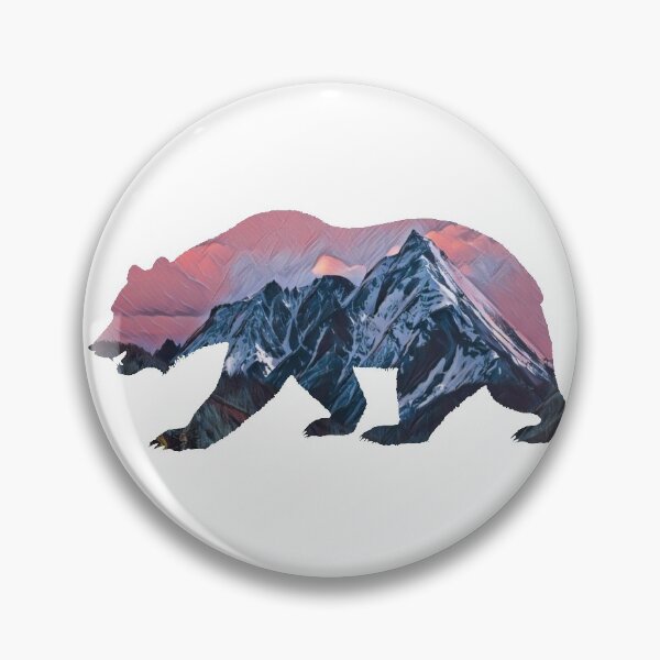 Item preview, Bear with Mountains in the Dusk designed and sold by Snilfen.