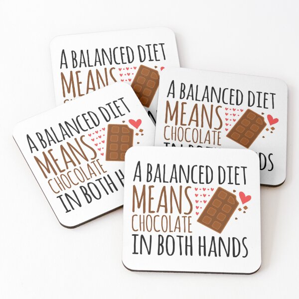 Item preview, A Balanced Diet Means Chocolate In Both Hands designed and sold by suver.