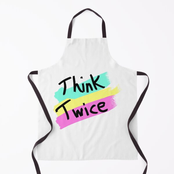 Item preview, think twice simple graphics print designed and sold by Peace-of-mind.