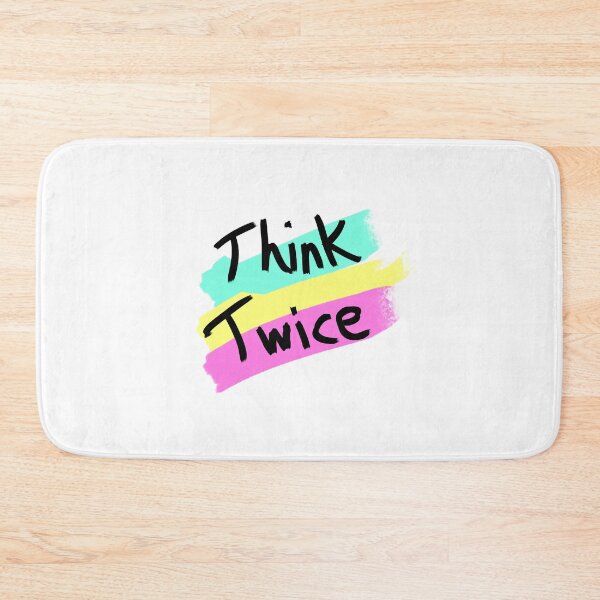 Item preview, think twice simple graphics print designed and sold by Peace-of-mind.