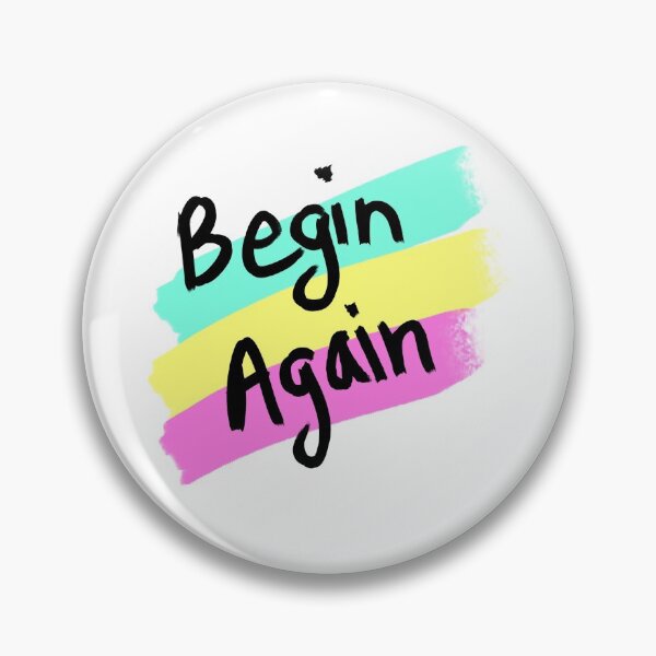 Item preview, Begin again simple graphics print designed and sold by Peace-of-mind.