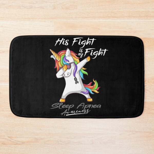 Item preview, Unicorn His Fight Is My Fight Sleep Apnea Awareness designed and sold by rechardtee.