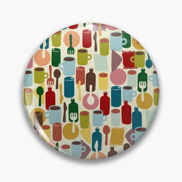 Item preview, "Lunch Break!" Pop Art Modern Coffee Tea Snack Kitchen Cafe Graphic Designer Print designed and sold by victoriabdesign.