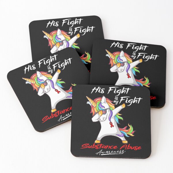 Item preview, Unicorn His Fight Is My Fight Substance Abuse Awareness designed and sold by rechardtee.