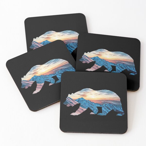Item preview, Bear with Mountains in the Sunset designed and sold by Snilfen.