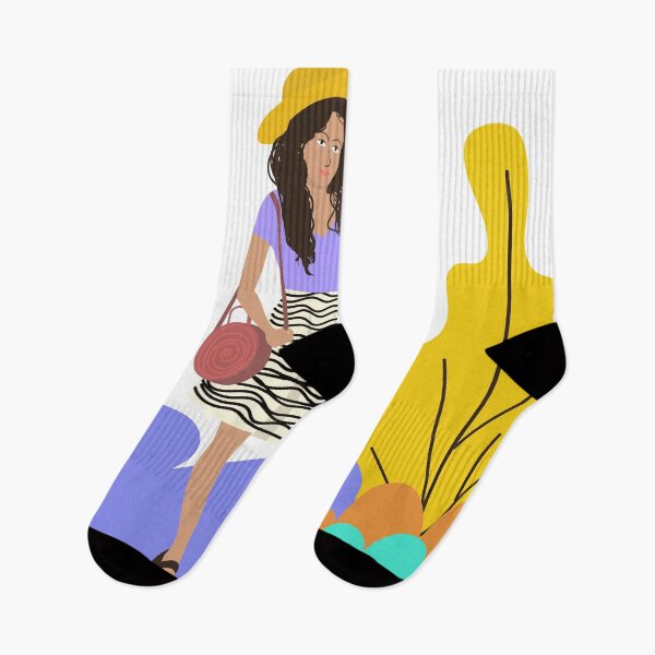 Item preview, Beautiful young woman in striped, skirt, high heels rooming in the park  designed and sold by KARTICK DUTTA.