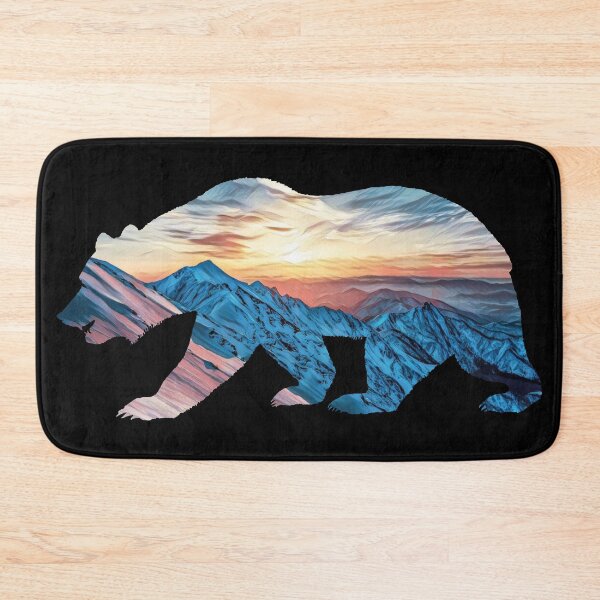 Item preview, Bear with Mountains in the Sunset designed and sold by Snilfen.