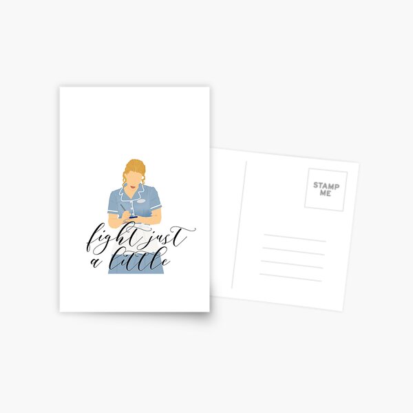 Waitress - Fight just a little Postcard
