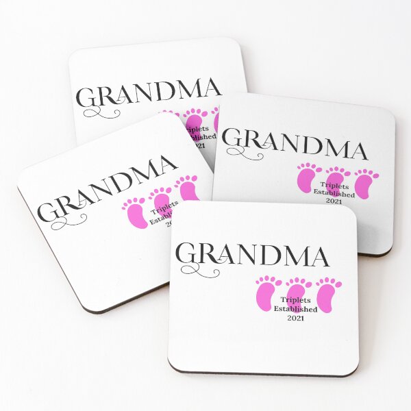 Item preview, Grandma - Triplets Girls Established 2021 designed and sold by dobbysgifts.
