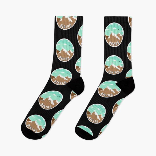 Item preview, Hiking design with mountains, snow & blue sky designed and sold by DesignbyManthey.