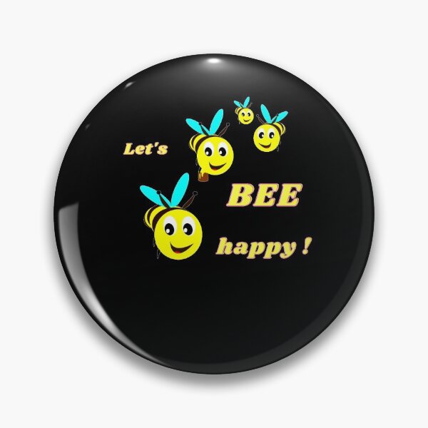 Item preview, Let's Bee Happy cute wholesome bee design with funny bees designed and sold by LeBreab.