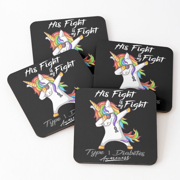 Item preview, Unicorn His Fight Is My Fight Type 1 Diabetes Awareness designed and sold by rechardtee.